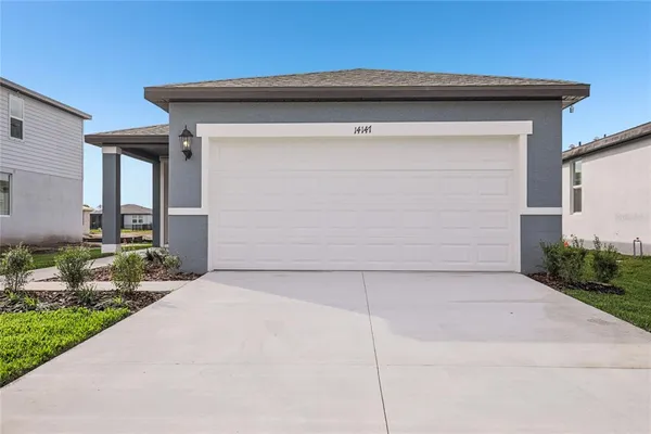 a view of backyard of house