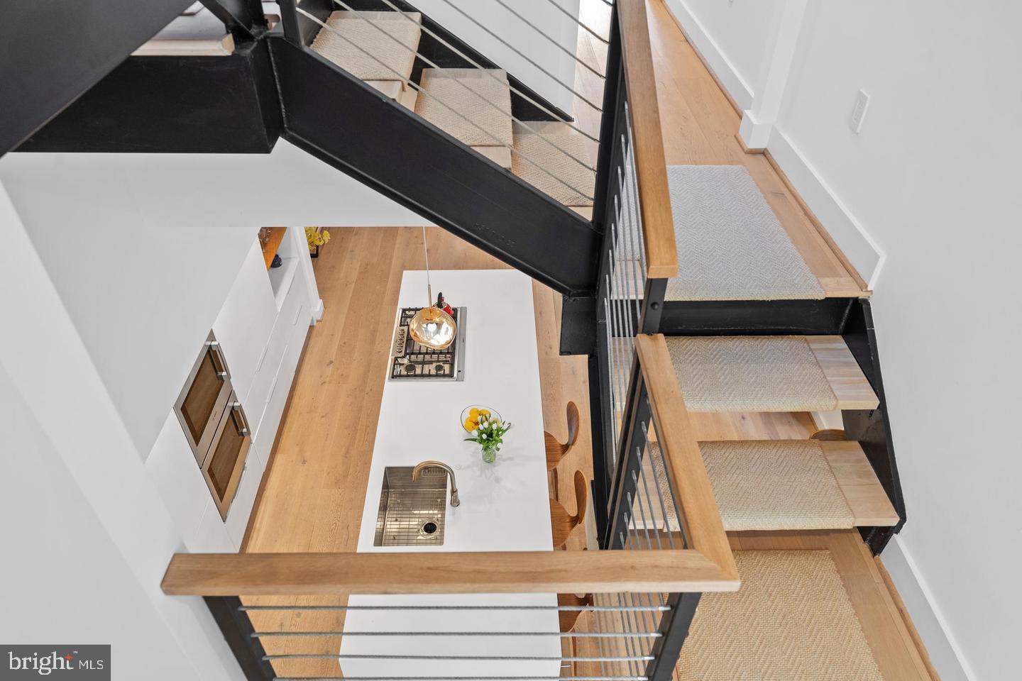 3417 R Street Northwest Washington, DC 20007 - Photo 12 of 29 Architectural staircase