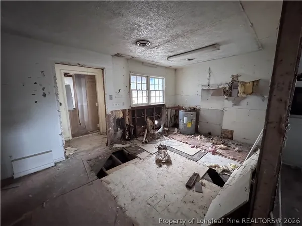 a view of water heater room