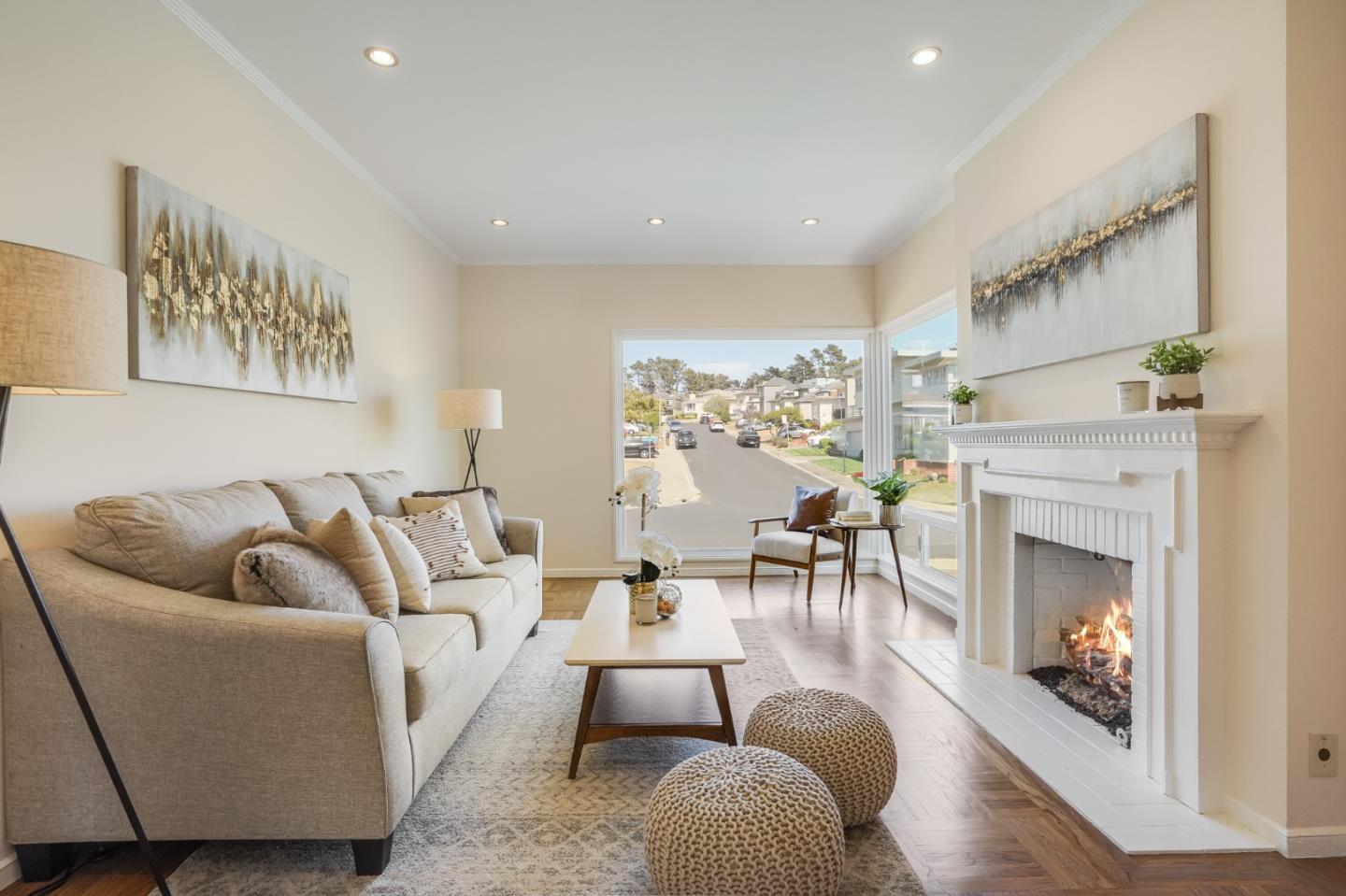 49 Sheffield Drive Daly City, CA 94015 - Photo 7 of 55 a living room with furniture and a fireplace