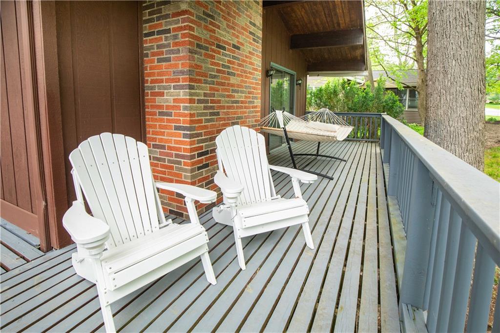 906 Aztec Trail Mercer, PA 16137 - Photo 21 of 27 a view of balcony with wooden floor and outdoor seating