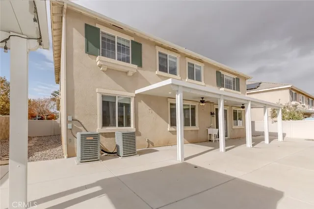 a view of a building with a outdoor space