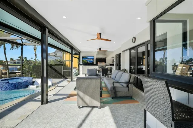 a view of a living room