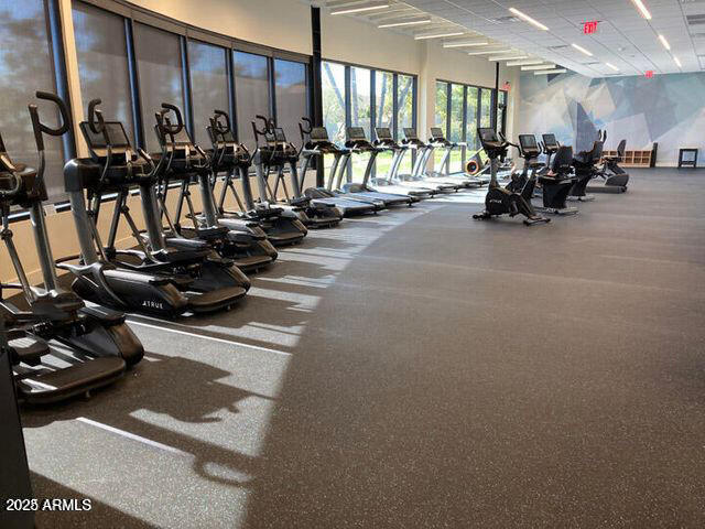 7700 East Gainey Ranch Road, Unit 120 Scottsdale, AZ 85258 - Photo 49 of 57 a view of a room with gym equipment