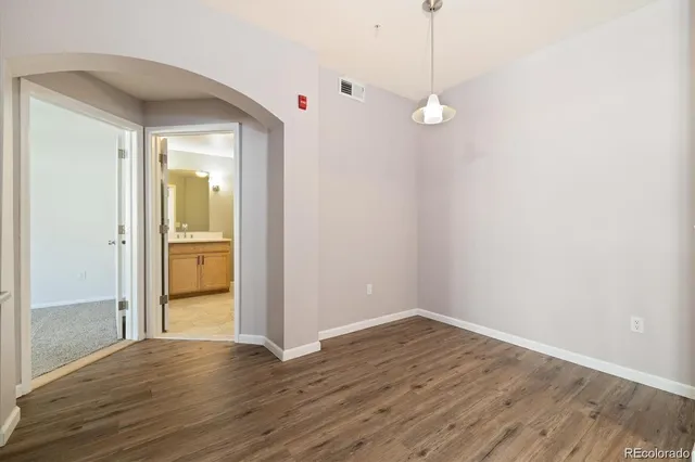 a view of an empty room