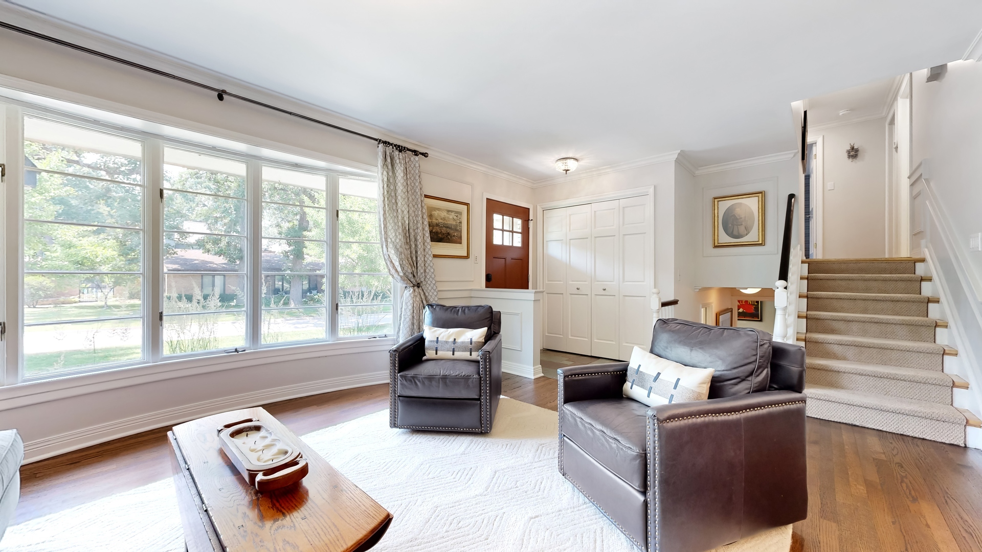 15 Winston Road Lake Forest, IL 60045 - Photo 6 of 26 a living room with furniture and a floor to ceiling window