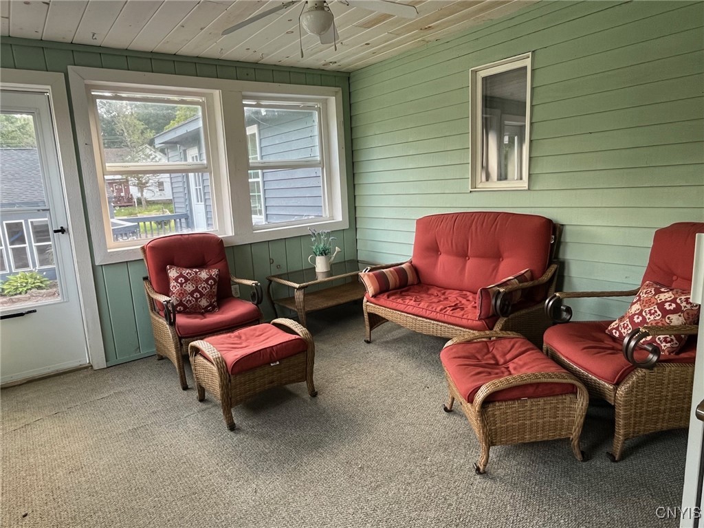4 Gunther Road Central Square, NY 13036 - Photo 16 of 50 Sunroom, looking out onto one of the decks and poo