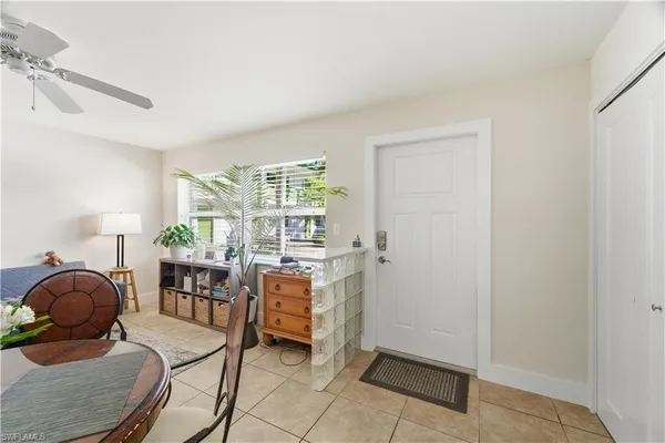 a room with furniture and window