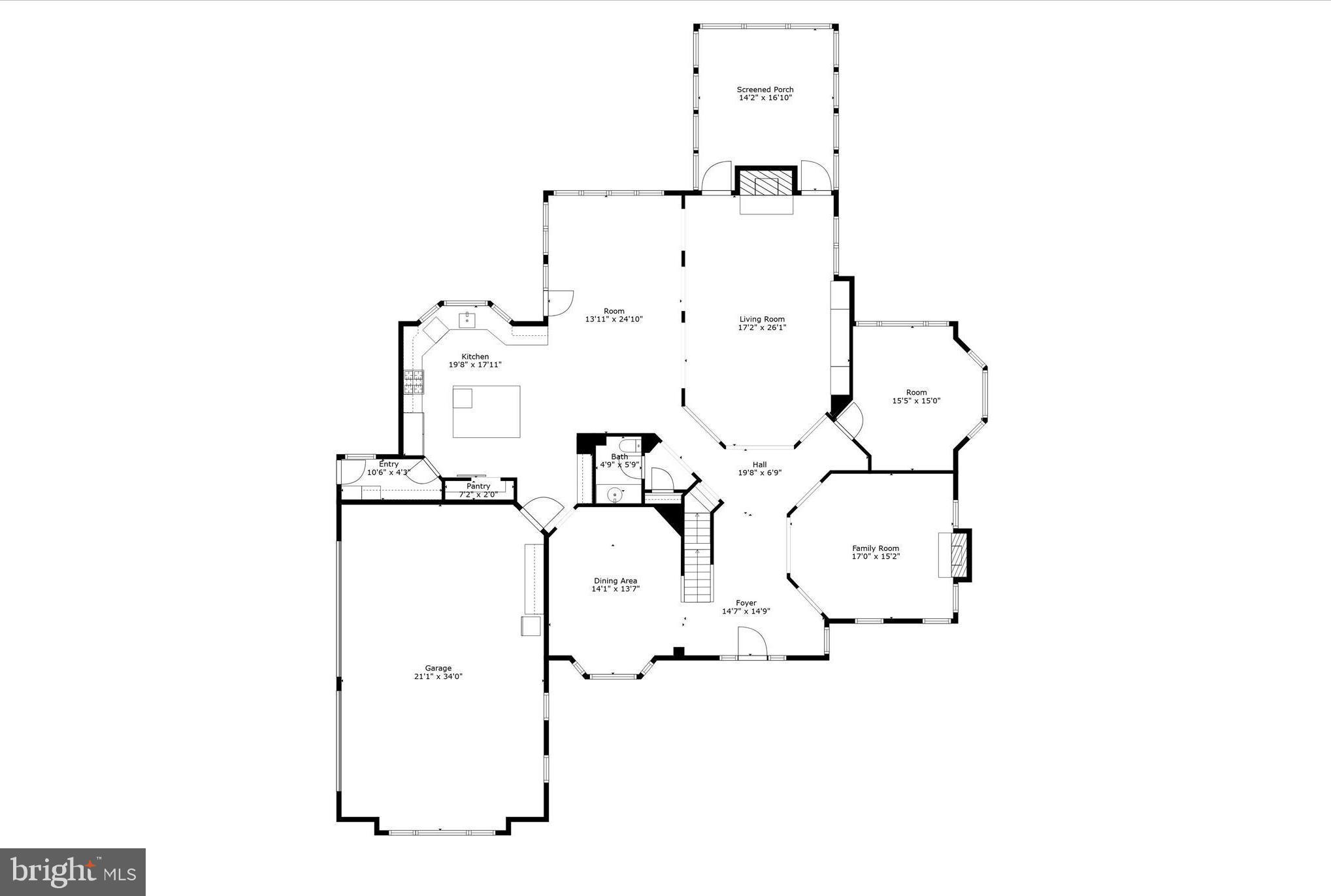 10554 Fox Forest Drive Great Falls, VA 22066 - Photo 74 of 77 Main level floor plan