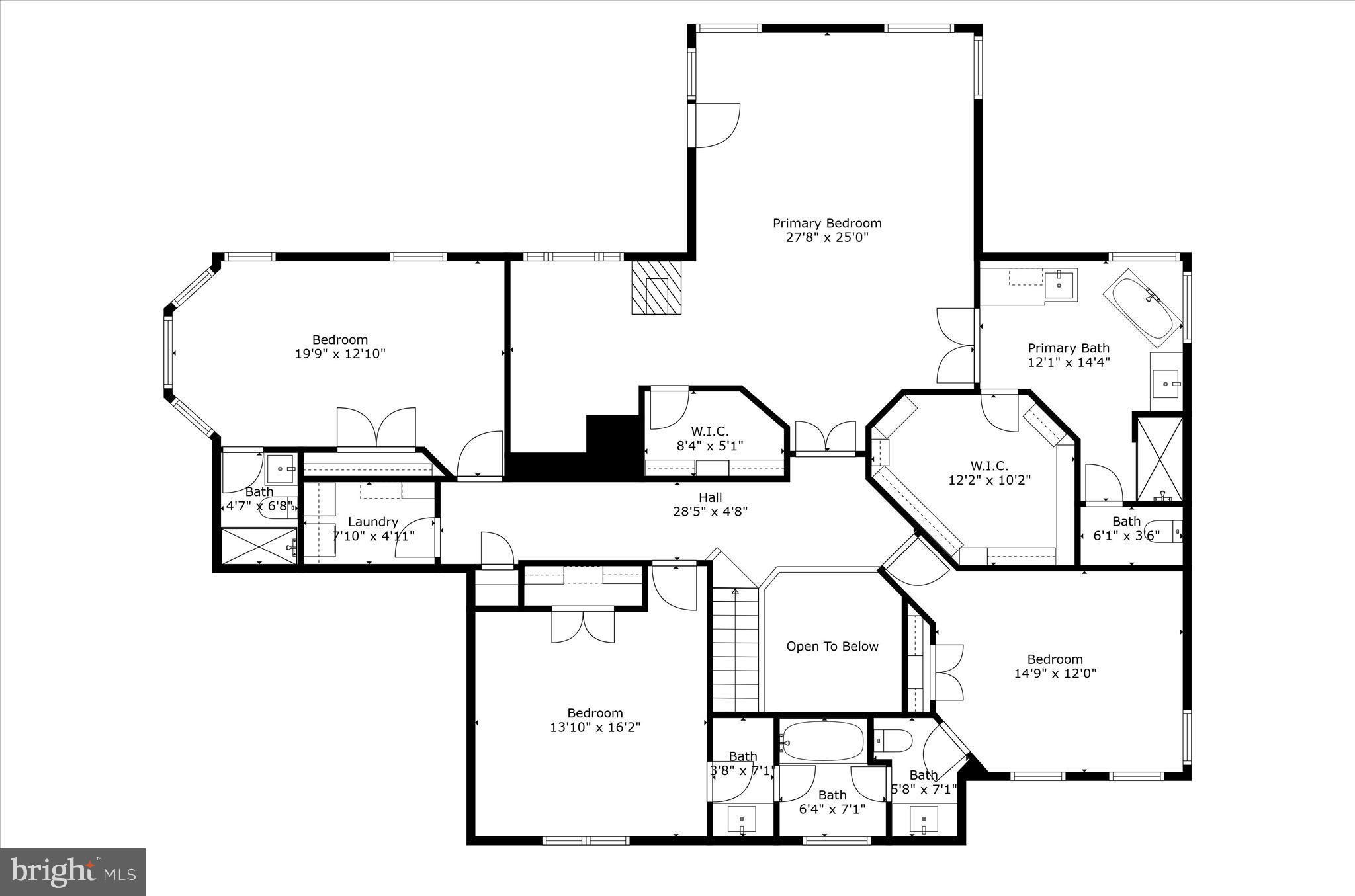 10554 Fox Forest Drive Great Falls, VA 22066 - Photo 75 of 77 Upper level floor plan