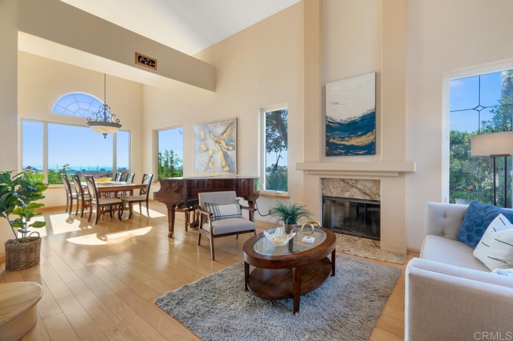 4565 Sea Bluff Circle Carlsbad, CA 92008 - Photo 8 of 62 a living room with furniture and a fireplace
