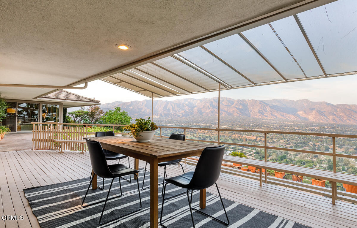 775 Panorama Place Pasadena, CA 91105 - Photo 25 of 62 a view of an outdoor sitting area with a table