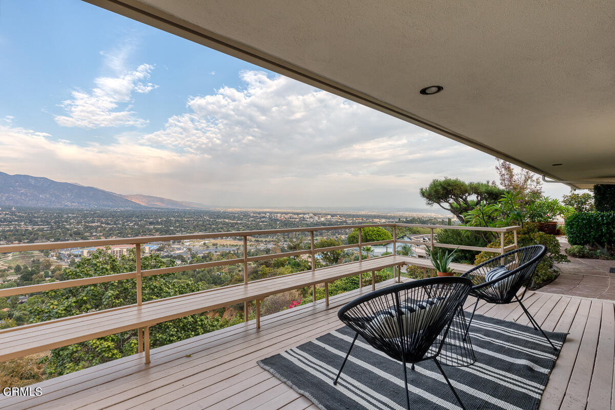 775 Panorama Place Pasadena, CA 91105 - Photo 32 of 62 a view of a chairs and table on the terrace