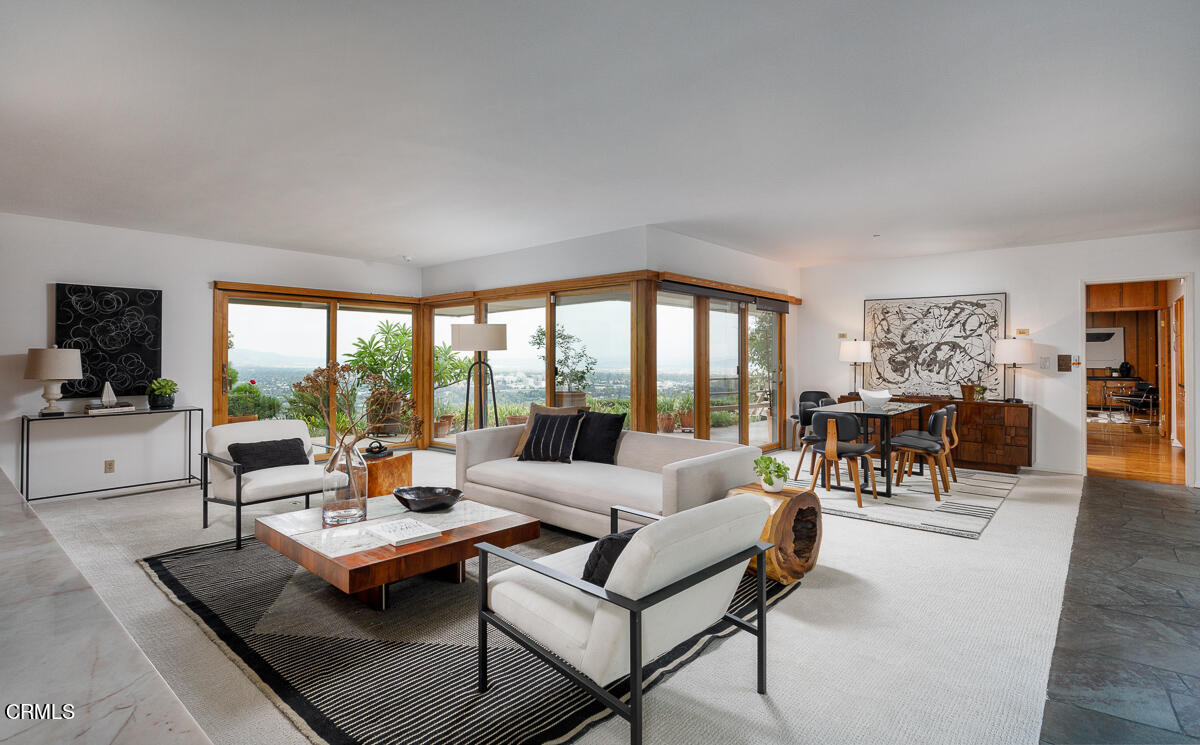 775 Panorama Place Pasadena, CA 91105 - Photo 6 of 62 a living room with furniture and a large window