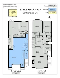 $1,255,000 | 67 Rudden Avenue, San Francisco, CA 94112