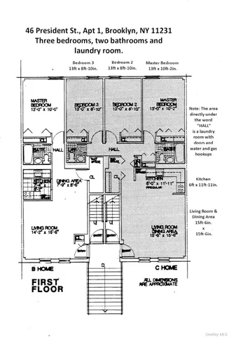 $1,275,000 | 46 President Street, Unit 1 (1ST FL) | Columbia Street Waterfront