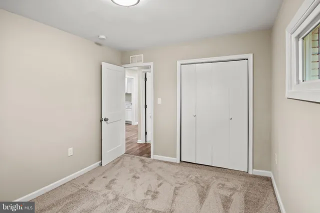 a view of an empty room