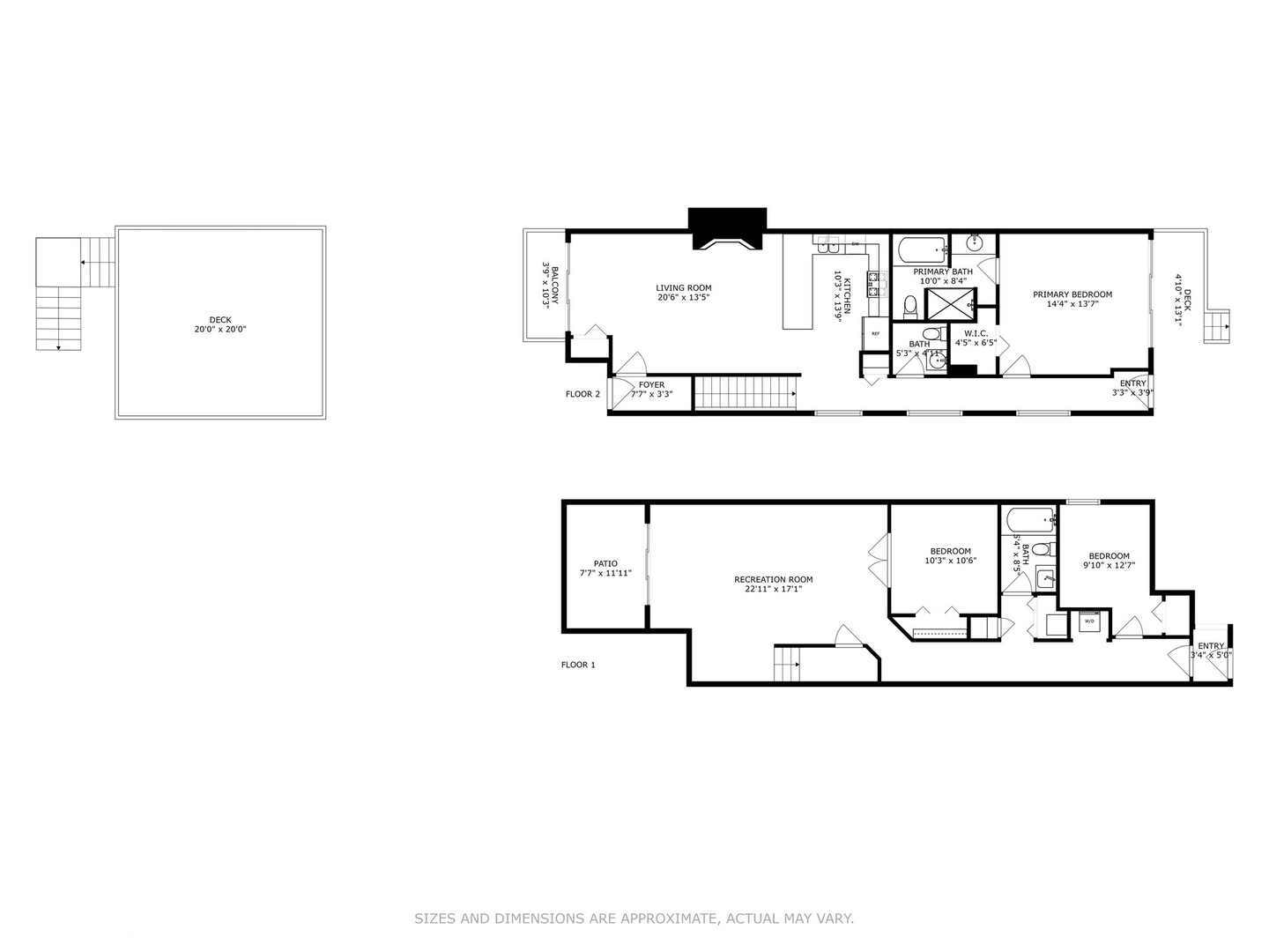 1372 North Dean Street, Unit 1 Chicago, IL 60622 - Photo 24 of 26 a picture of floor plan