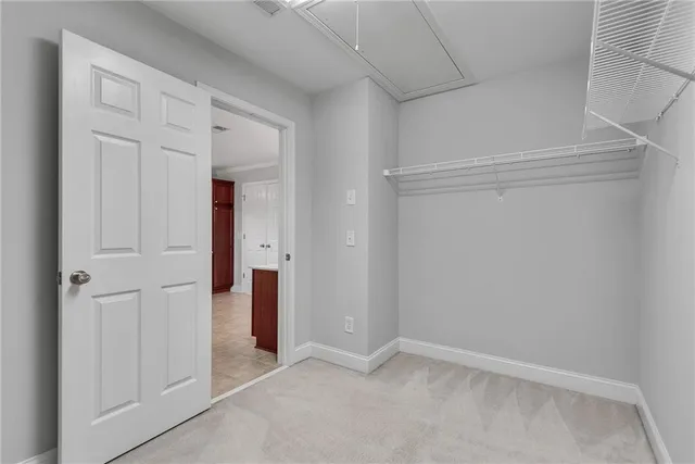 a view of an empty room