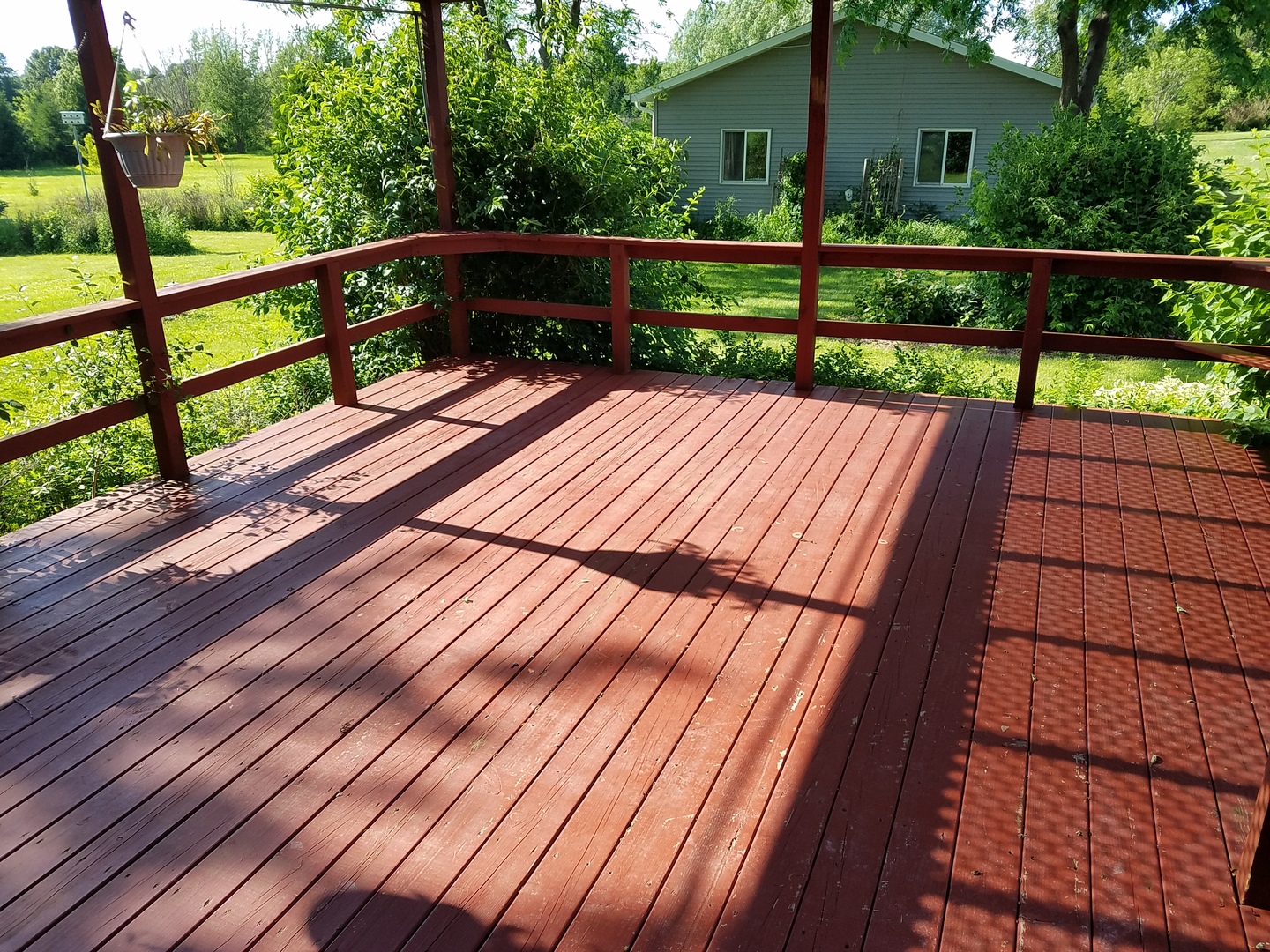 10730 East Fowler Road Rochelle, IL 61068 - Photo 23 of 37 a view of wooden deck