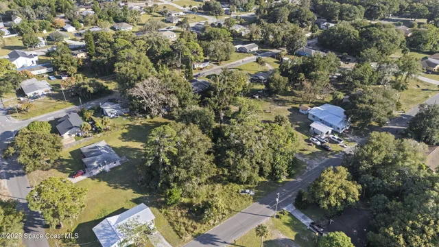 a view of a tree with a yard