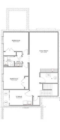 an aerial view of a house having yard