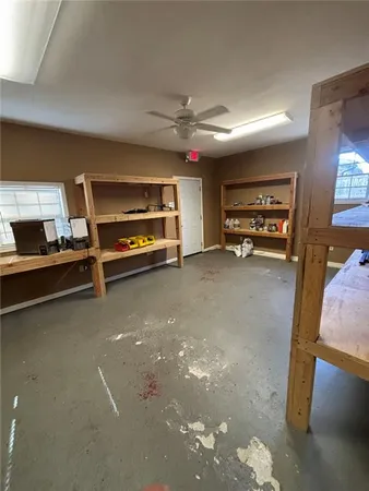 a view of a livingroom with furniture