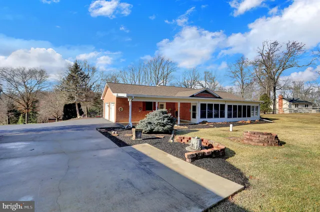 a view of outdoor space with seating area