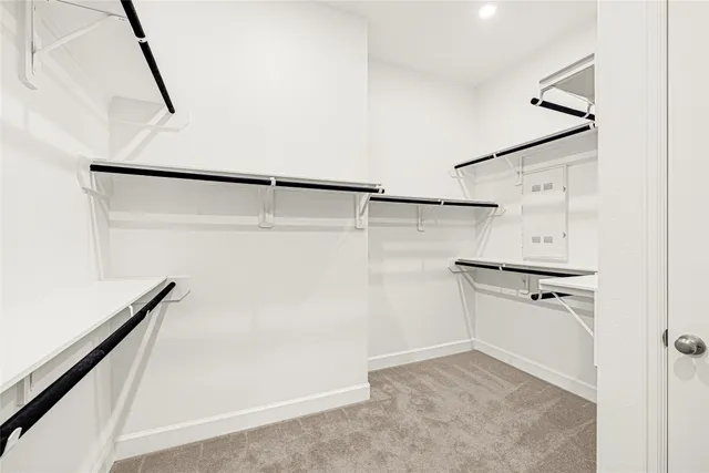 a view of a walk in closet