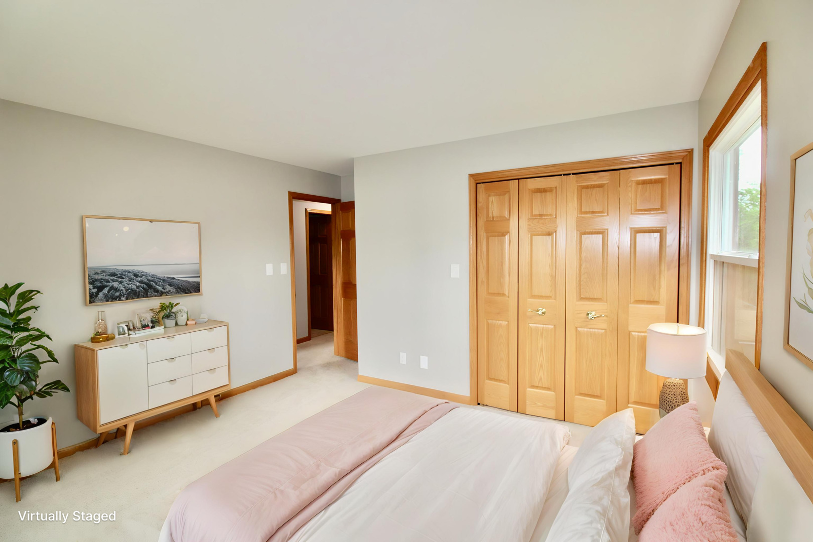 1505 Pheasant Run Road Harvard, IL 60033 - Photo 24 of 30 a bedroom with a bed and large windows