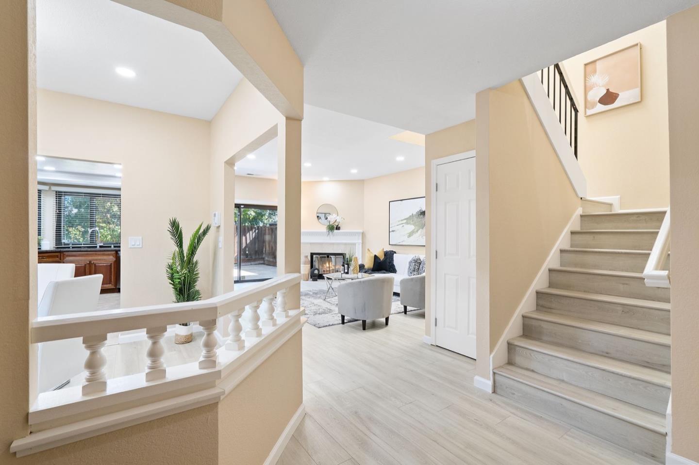 229 Michigan Road Milpitas, CA 95035 - Photo 12 of 38 a view of an entryway with wooden floor and windows