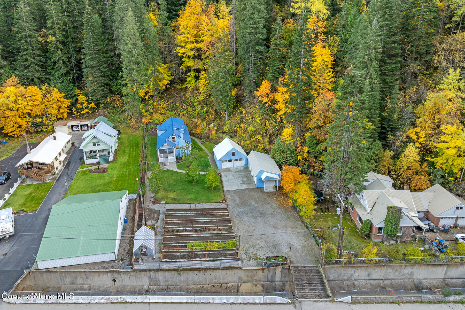 191 King Street Wallace, ID 83873 - Photo 52 of 61 Aerial_191PlacerCreekRd-3
