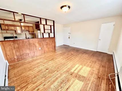 a view of wooden floor in a room