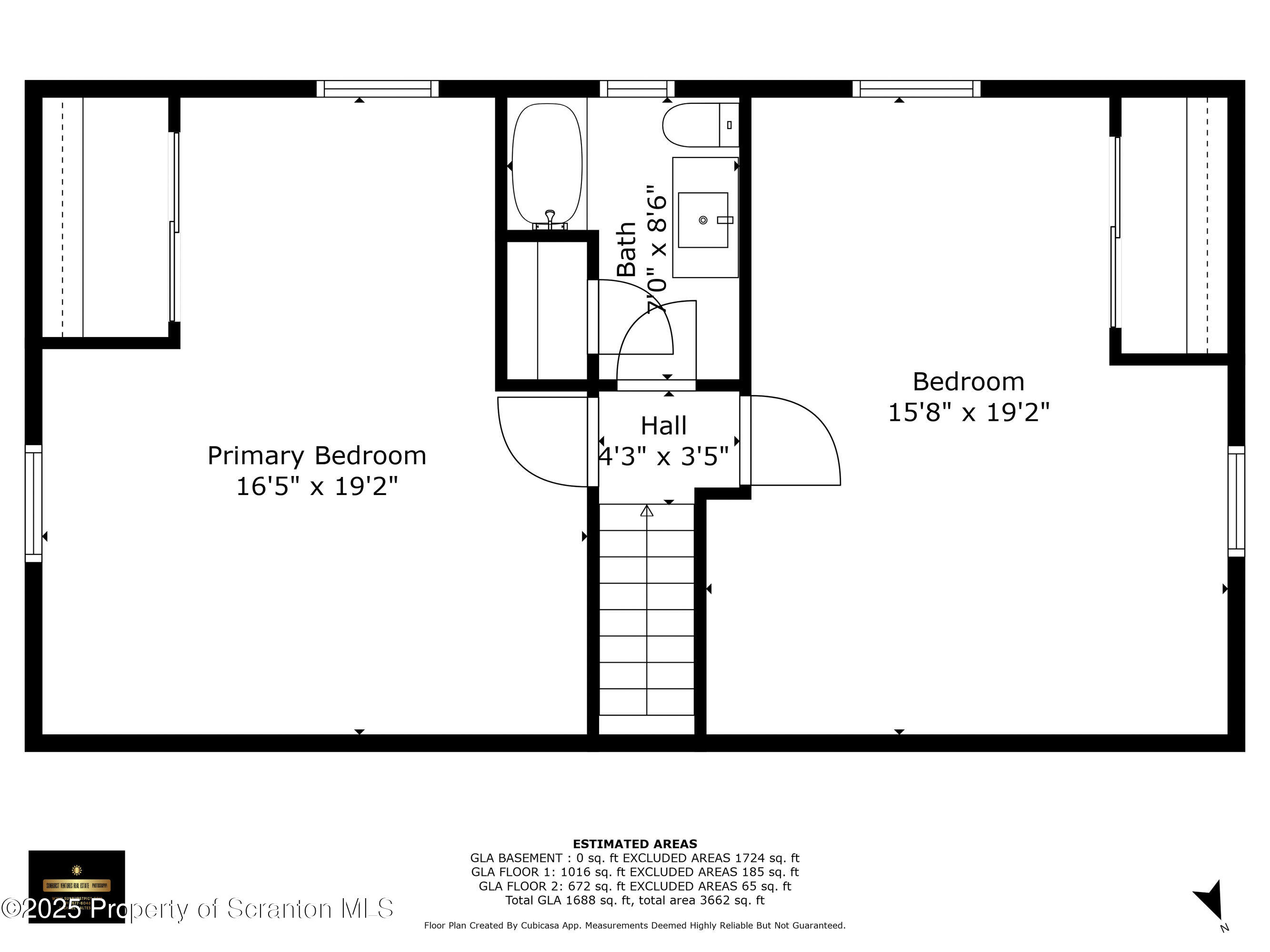 201 Ridge Street Clarks Summit, PA 18411 - Photo 43 of 44 Upstairs floor plan