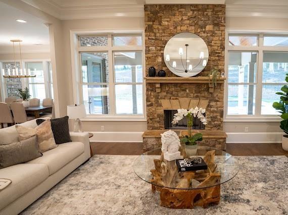Undisclosed Address Athens, GA 30607 - Photo 14 of 85 a living room with furniture a window and a fireplace