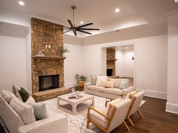 Undisclosed Address Athens, GA 30607 - Photo 57 of 85 a living room with furniture and a fireplace
