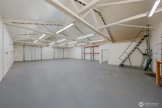 a view of a room with an empty space