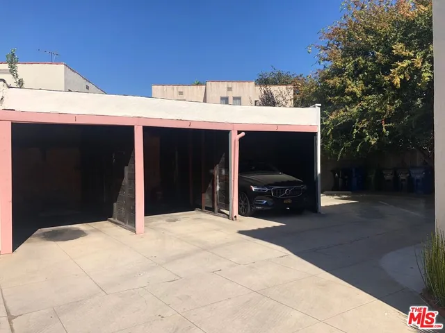 a view of a car garage
