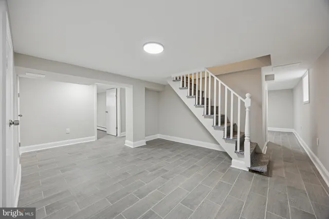 wooden floor in a room