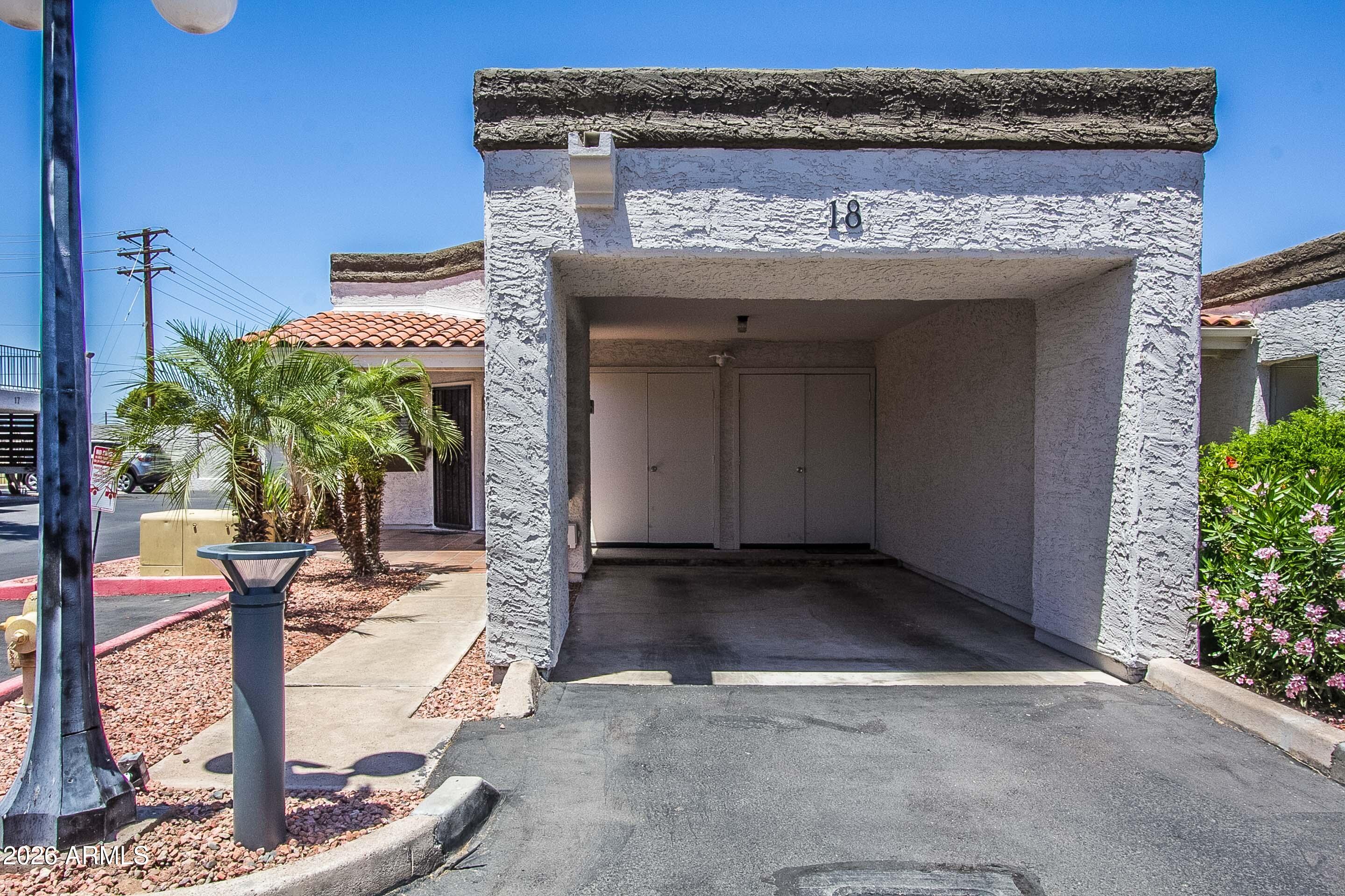 7755 East Thomas Road, Unit 18 Scottsdale, AZ 85251 - Photo 2 of 26 Private carport