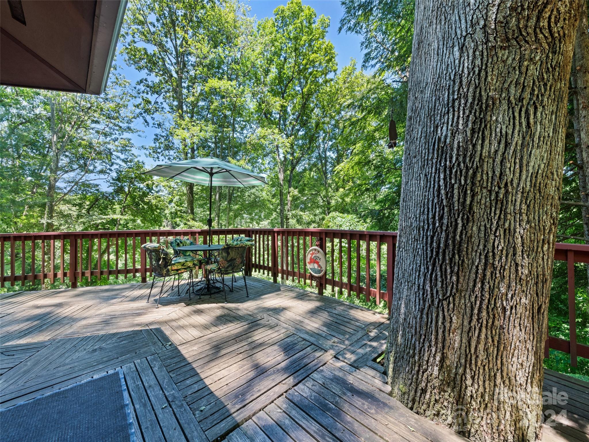 1004 Old Country Road Waynesville, NC 28786 - Photo 9 of 30 a view of balcony with wooden floor