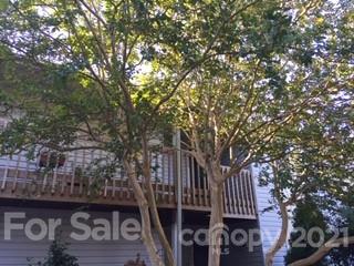 a front view of a house with a tree