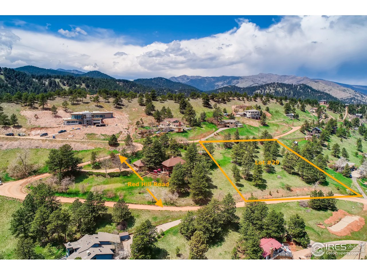 6325 Red Hill Road, Unit LOT 29 Boulder, CO 80302 - Photo 1 of 2 Aerial View of Lot 29