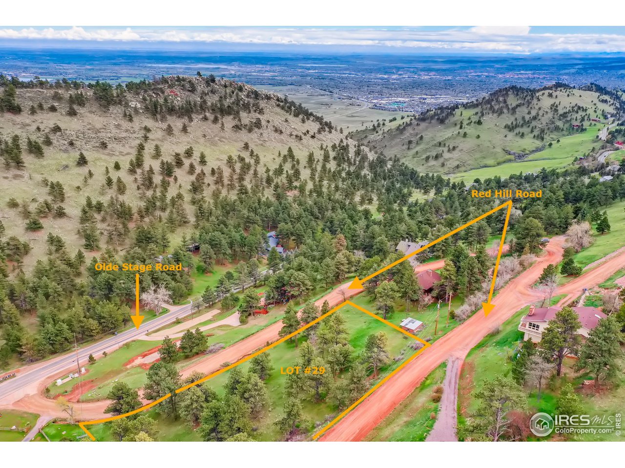 6325 Red Hill Road, Unit LOT 29 Boulder, CO 80302 - Photo 2 of 2 Aerial with Southeasterly View