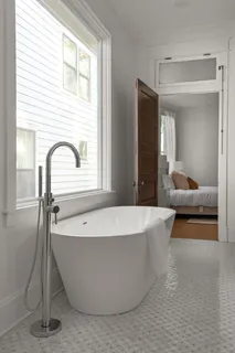 an aerial view of residential building with parking space