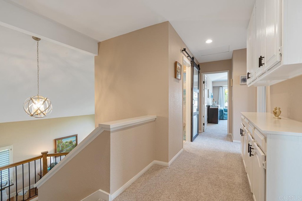 1784 Hawk View Drive Encinitas, CA 92024 - Photo 61 of 71 a view of a hallway with workspace and entryway