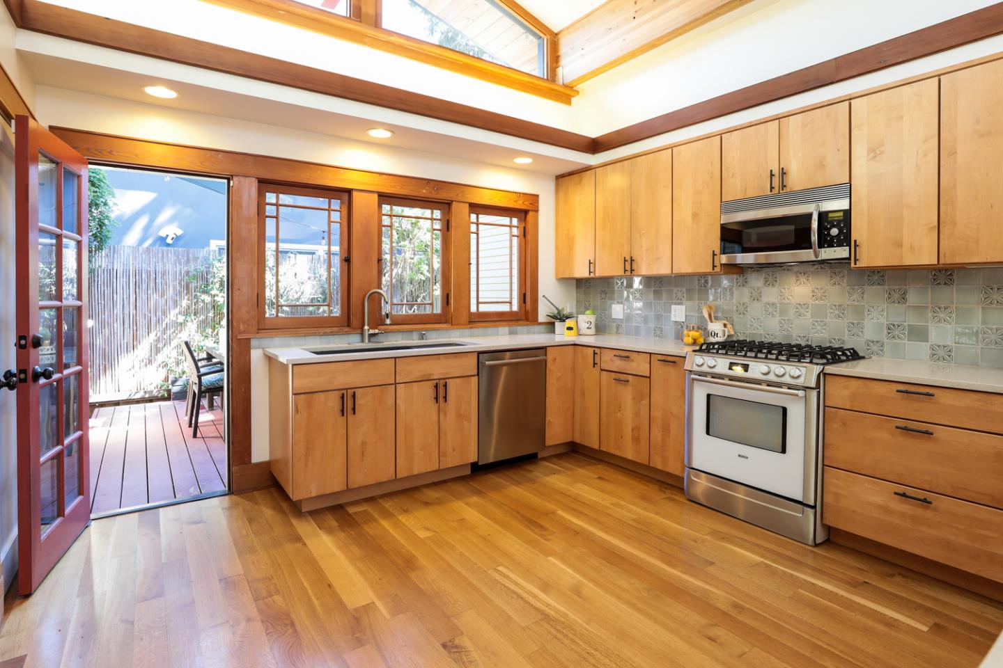 155 Alice Avenue Campbell, CA 95008 - Photo 12 of 36 a kitchen with stainless steel appliances granite countertop a stove and a sink