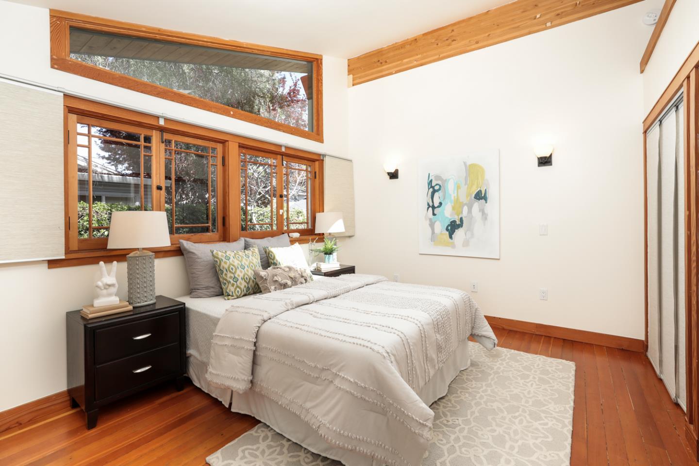 155 Alice Avenue Campbell, CA 95008 - Photo 21 of 36 a bedroom with a bed and a large window