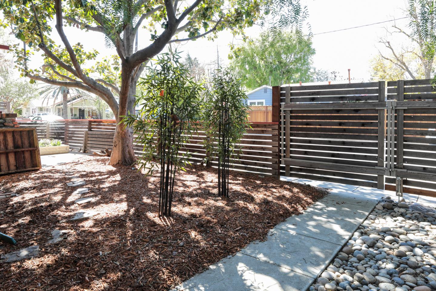 155 Alice Avenue Campbell, CA 95008 - Photo 32 of 36 a view of a wooden door with a tree