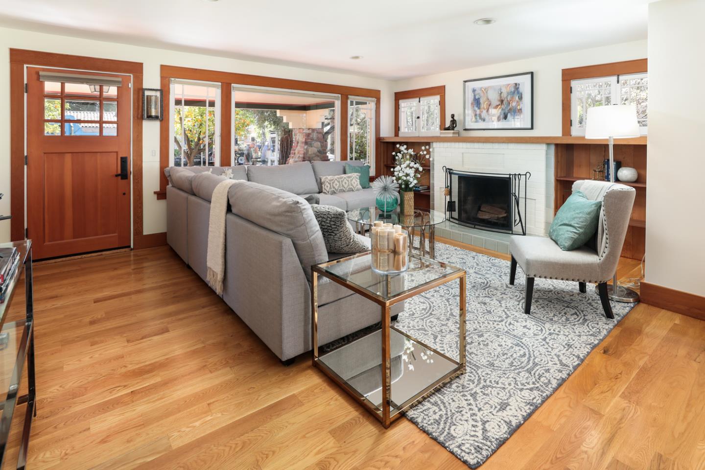 155 Alice Avenue Campbell, CA 95008 - Photo 6 of 36 a living room with furniture and a fireplace